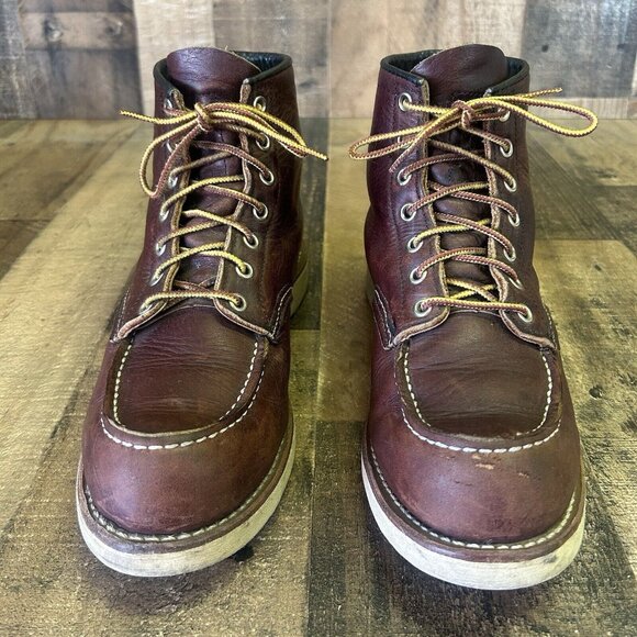Red Wing 8138 Heritage Briar Slick Moc Toe Work Boots Mens 8 D - Picture 6 of 12